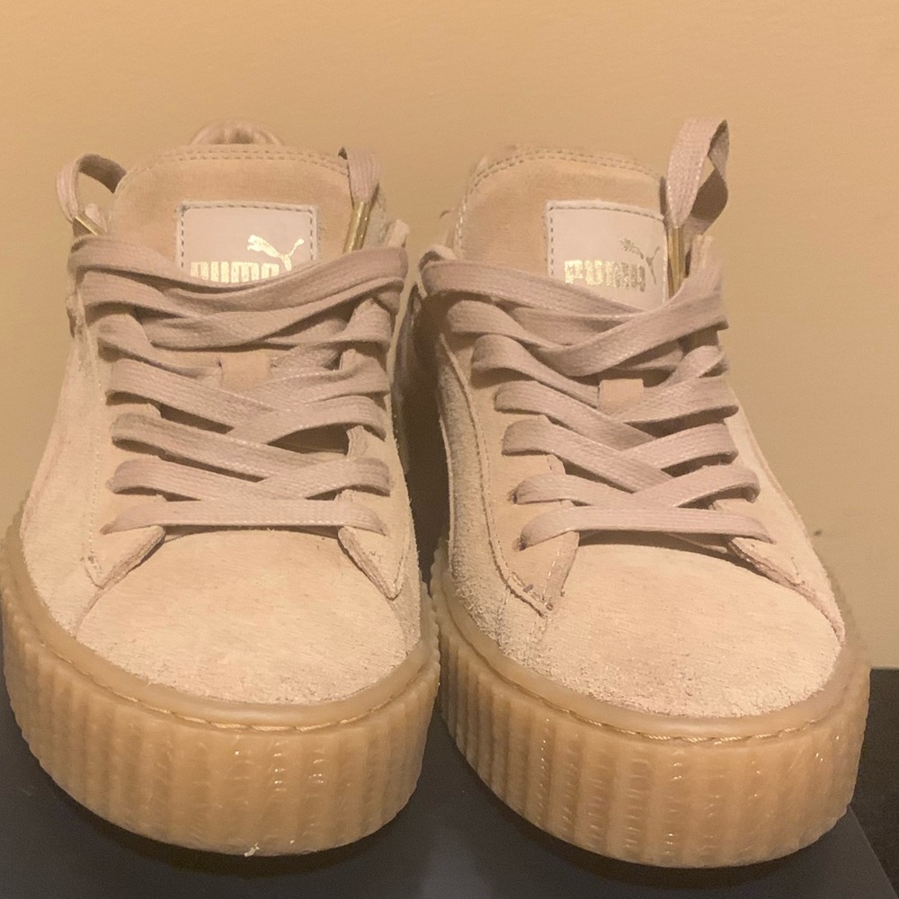 Oatmeal Suede Creepers Puma sneakers Fenty Rihanna